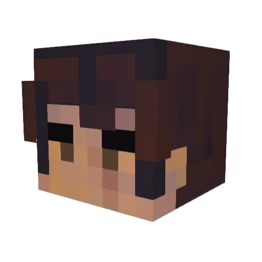 Buffalo_23 Minecraft avatar head, 3D render