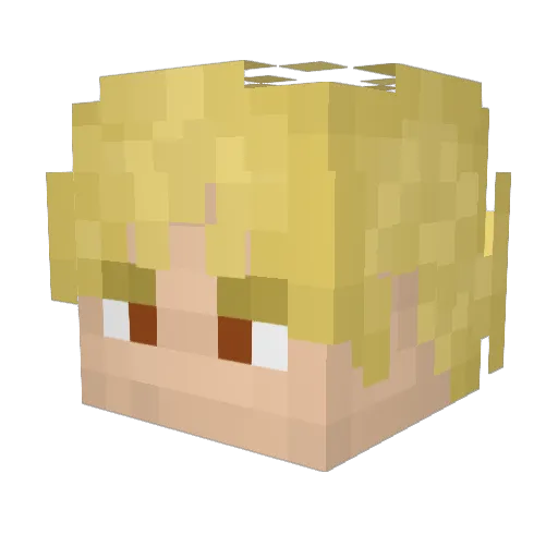 Buffalojoe420 Minecraft avatar head, 3D render