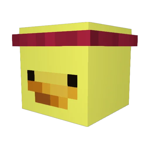 Buffany Minecraft avatar head, 3D render