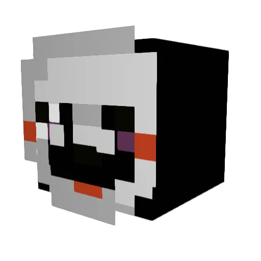 Buffay Minecraft avatar head, 3D render
