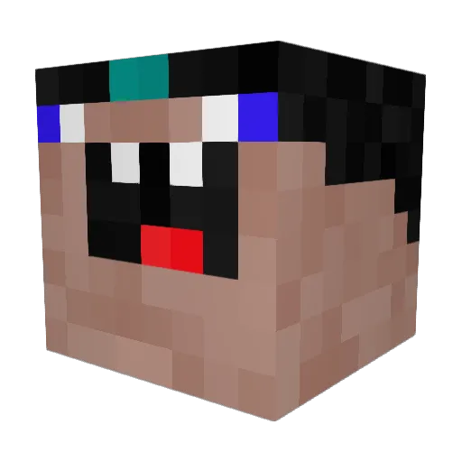 Buffin10 Minecraft avatar head, 3D render