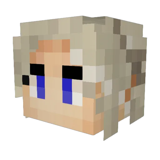 BuffySummers111 Minecraft avatar head, 3D render