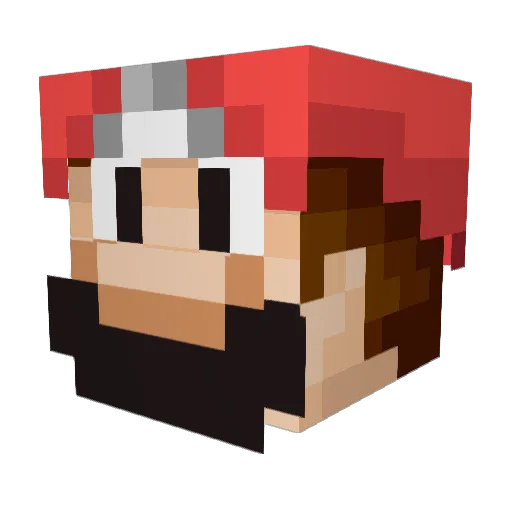 Buffyyy Minecraft avatar head, 3D render