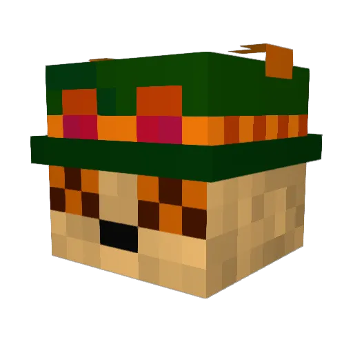 Bufoncin93 Minecraft avatar head, 3D render