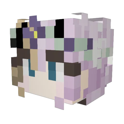 BugABoo_ Minecraft avatar head, 3D render