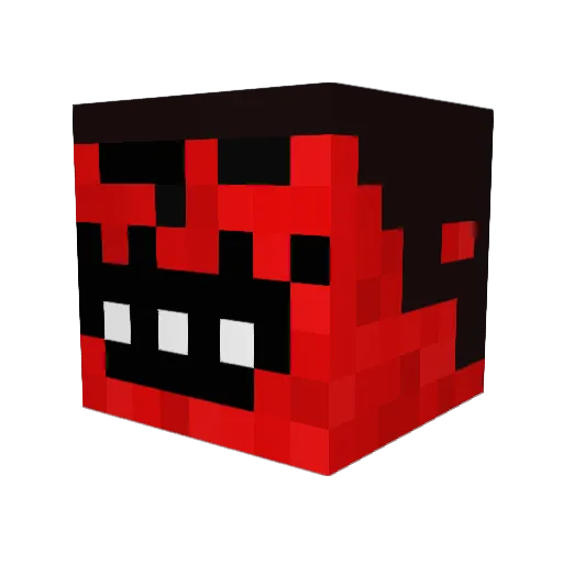 BugBoyJax Minecraft avatar head, 3D render