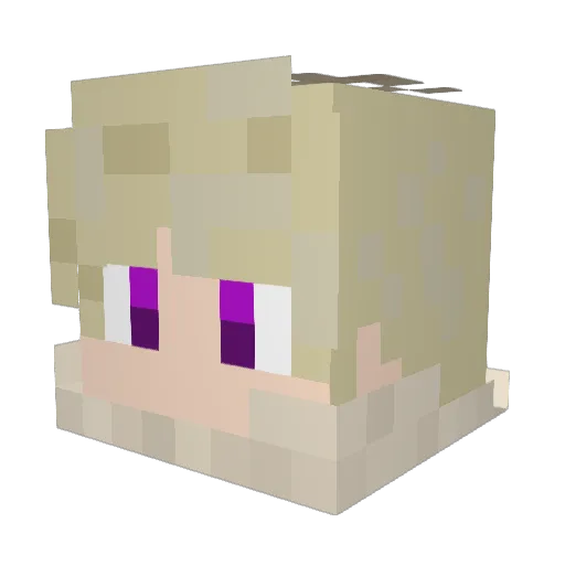 BugFisch1337 Minecraft avatar head, 3D render