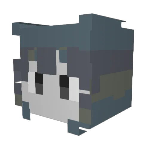 BugFish3 Minecraft avatar head, 3D render