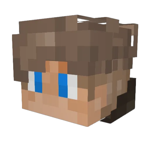 BugSnug Minecraft avatar head, 3D render