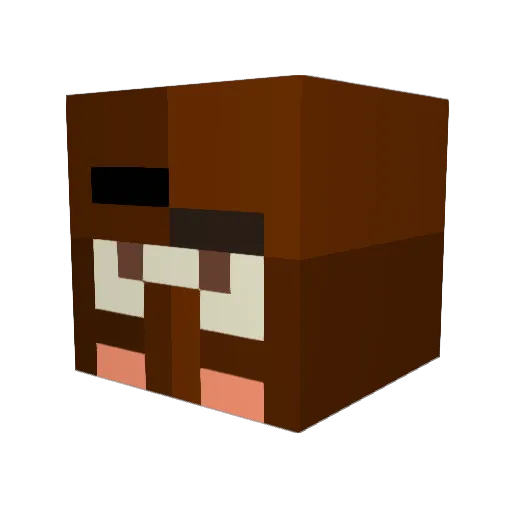 BugZ_1803 Minecraft avatar head, 3D render