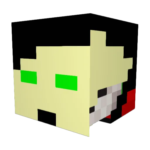 Bugatti9999 Minecraft avatar head, 3D render
