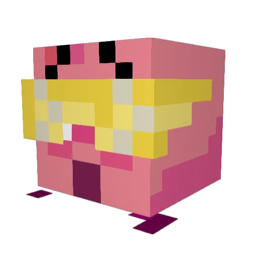 Bugatti_Mistral Minecraft avatar head, 3D render