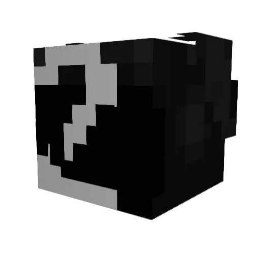 BugerBigger Minecraft avatar head, 3D render