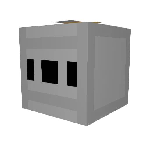 Buggane Minecraft avatar head, 3D render