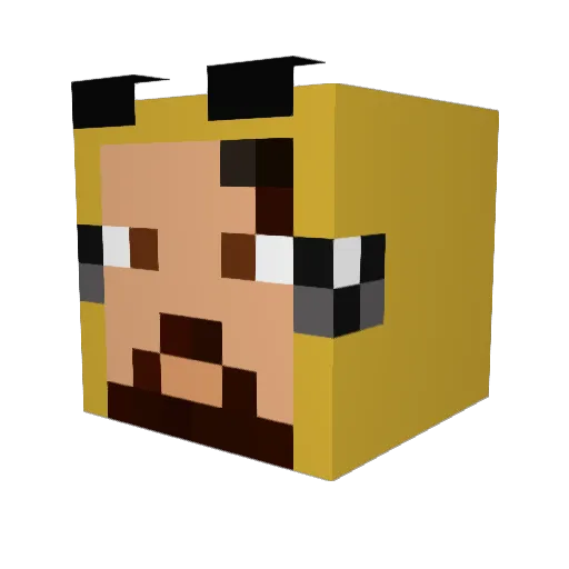 BuggieB0O Minecraft avatar head, 3D render