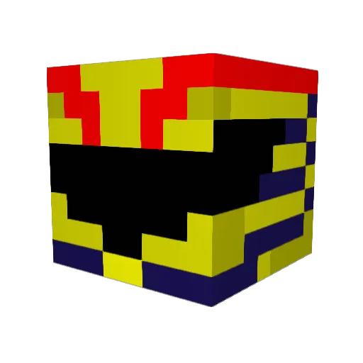 BuggupFR Minecraft avatar head, 3D render