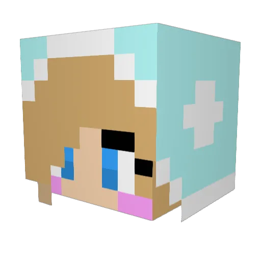 Buggy_Klick Minecraft avatar head, 3D render