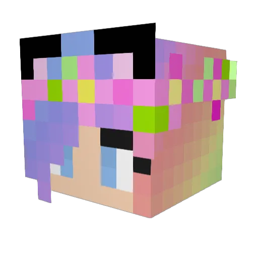 Bugha Minecraft avatar head, 3D render