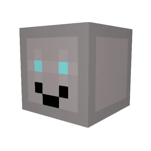 BughaFishy08 Minecraft avatar head, 3D render