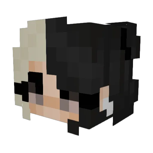 BugheadJones Minecraft avatar head, 3D render