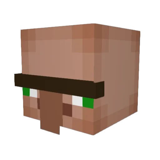Buginater Minecraft avatar head, 3D render