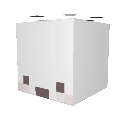 Bugishi Minecraft avatar head, 3D render