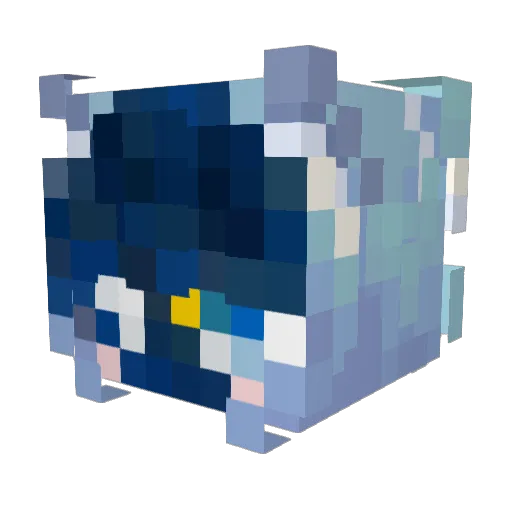Bugozzi Minecraft avatar head, 3D render