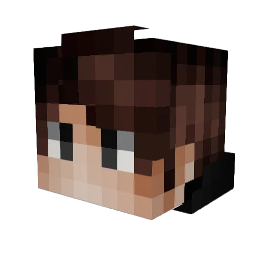 BugraBYR Minecraft avatar head, 3D render