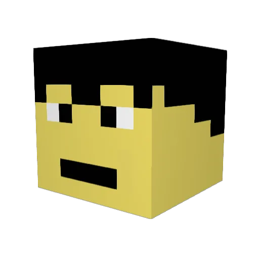 BugraErceylan Minecraft avatar head, 3D render