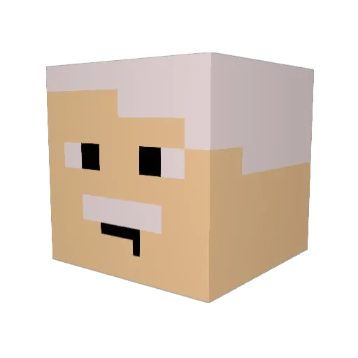 BugraHadipoglu Minecraft avatar head, 3D render