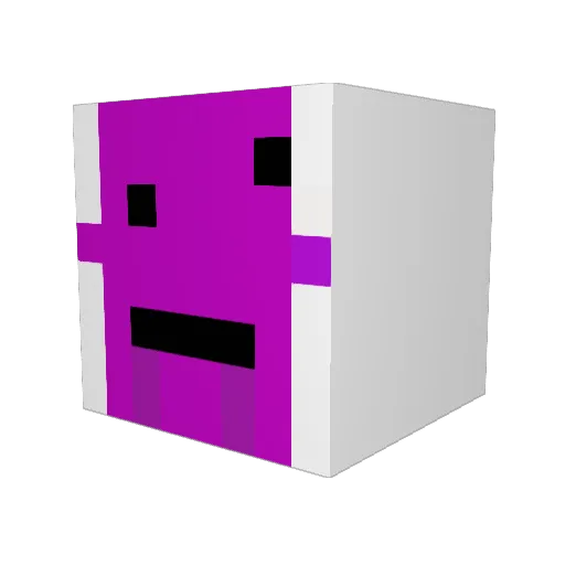 BugraR Minecraft avatar head, 3D render