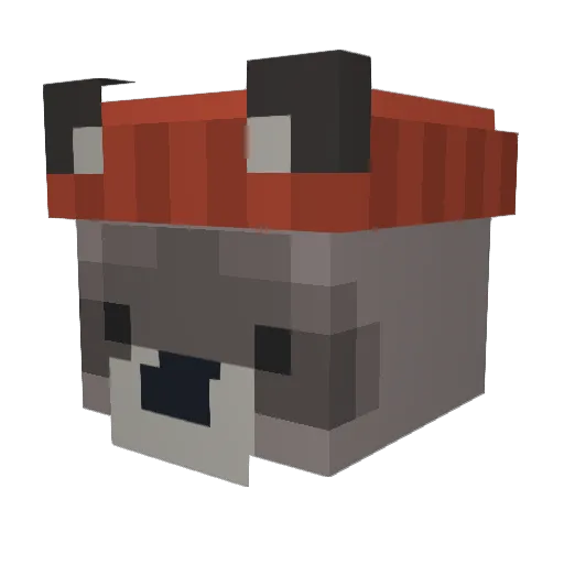 Bugrath Minecraft avatar head, 3D render