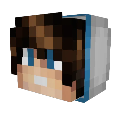 BugsBunny17 Minecraft avatar head, 3D render