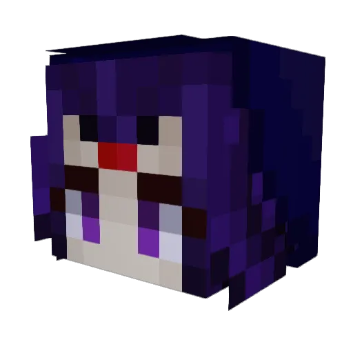Bugsinc Minecraft avatar head, 3D render