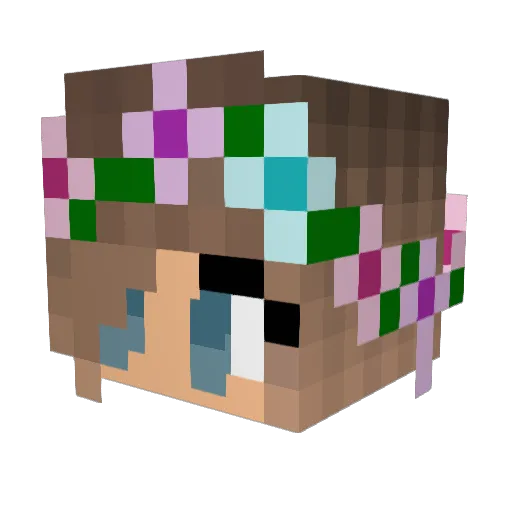 Bugsy406 Minecraft avatar head, 3D render