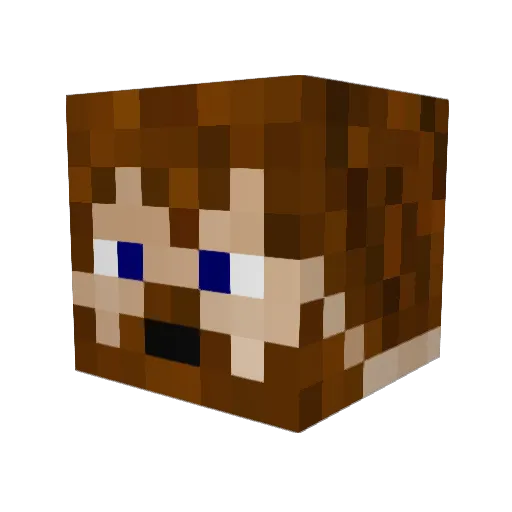 BugsyFTW Minecraft avatar head, 3D render