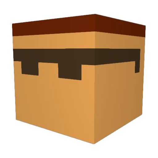 Bugwa Minecraft avatar head, 3D render