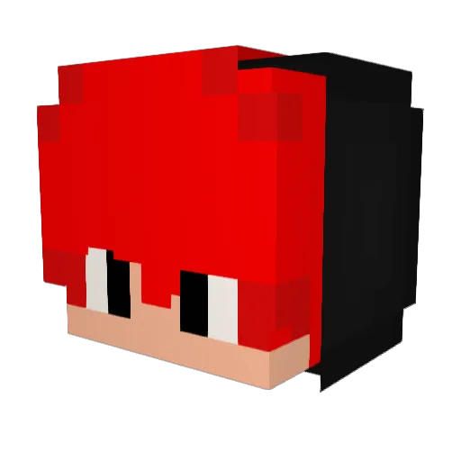 BugwuX Minecraft avatar head, 3D render