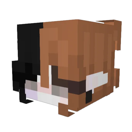 BugzBun Minecraft avatar head, 3D render