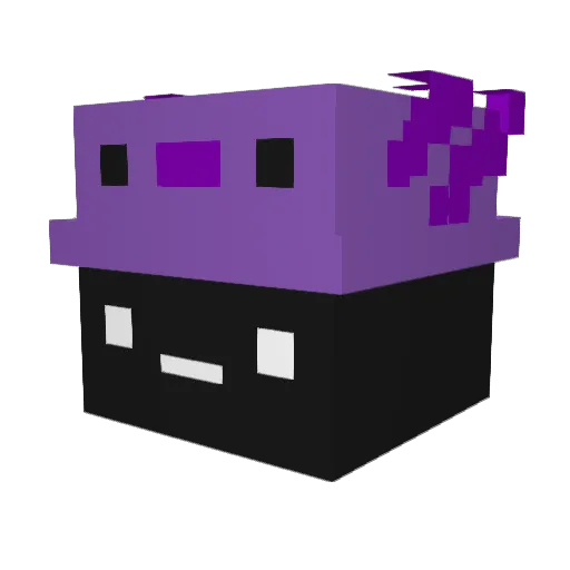 Buhdam2 Minecraft avatar head, 3D render