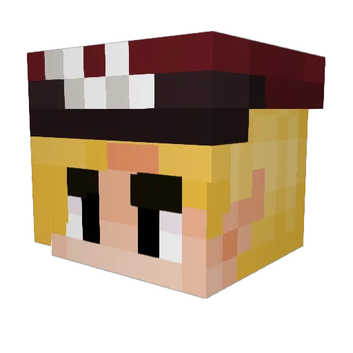 Buhopper Minecraft avatar head, 3D render