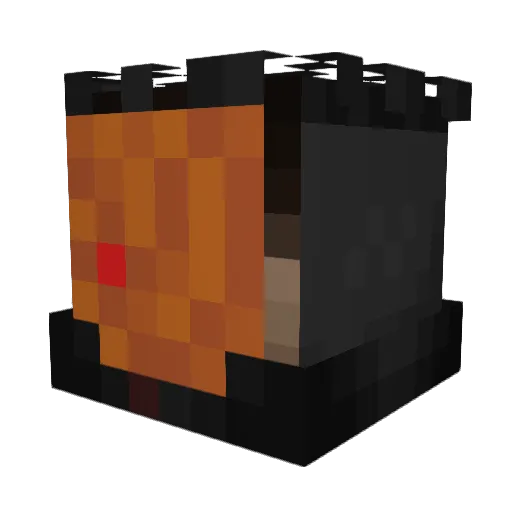 Buhsan Minecraft avatar head, 3D render