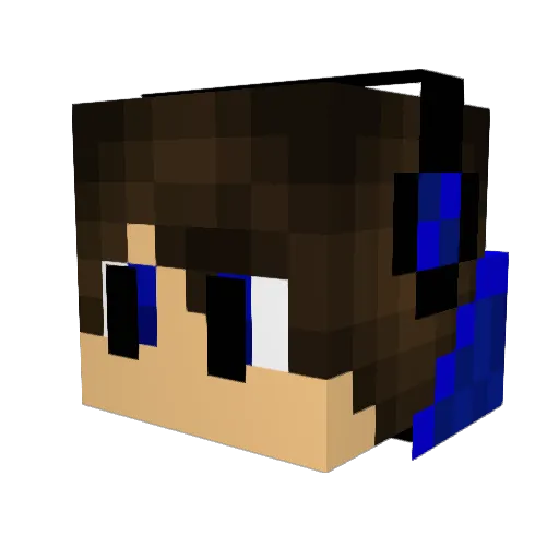 BuildMaster123 Minecraft avatar head, 3D render