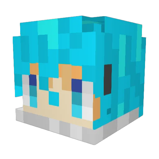 Builder211 Minecraft avatar head, 3D render