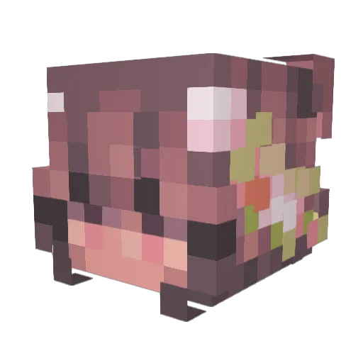 BuilderBoBv2 Minecraft avatar head, 3D render