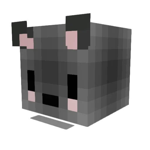 BuilderKM Minecraft avatar head, 3D render