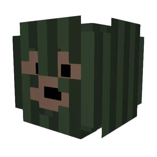 BuilderKei Minecraft avatar head, 3D render