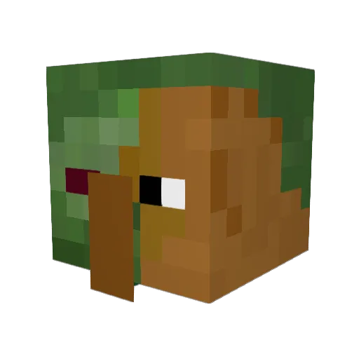 Builder_Bob12 Minecraft avatar head, 3D render