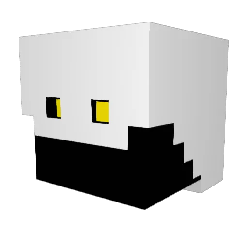 Builder__2000 Minecraft avatar head, 3D render