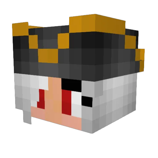 BuildinPlayboy Minecraft avatar head, 3D render